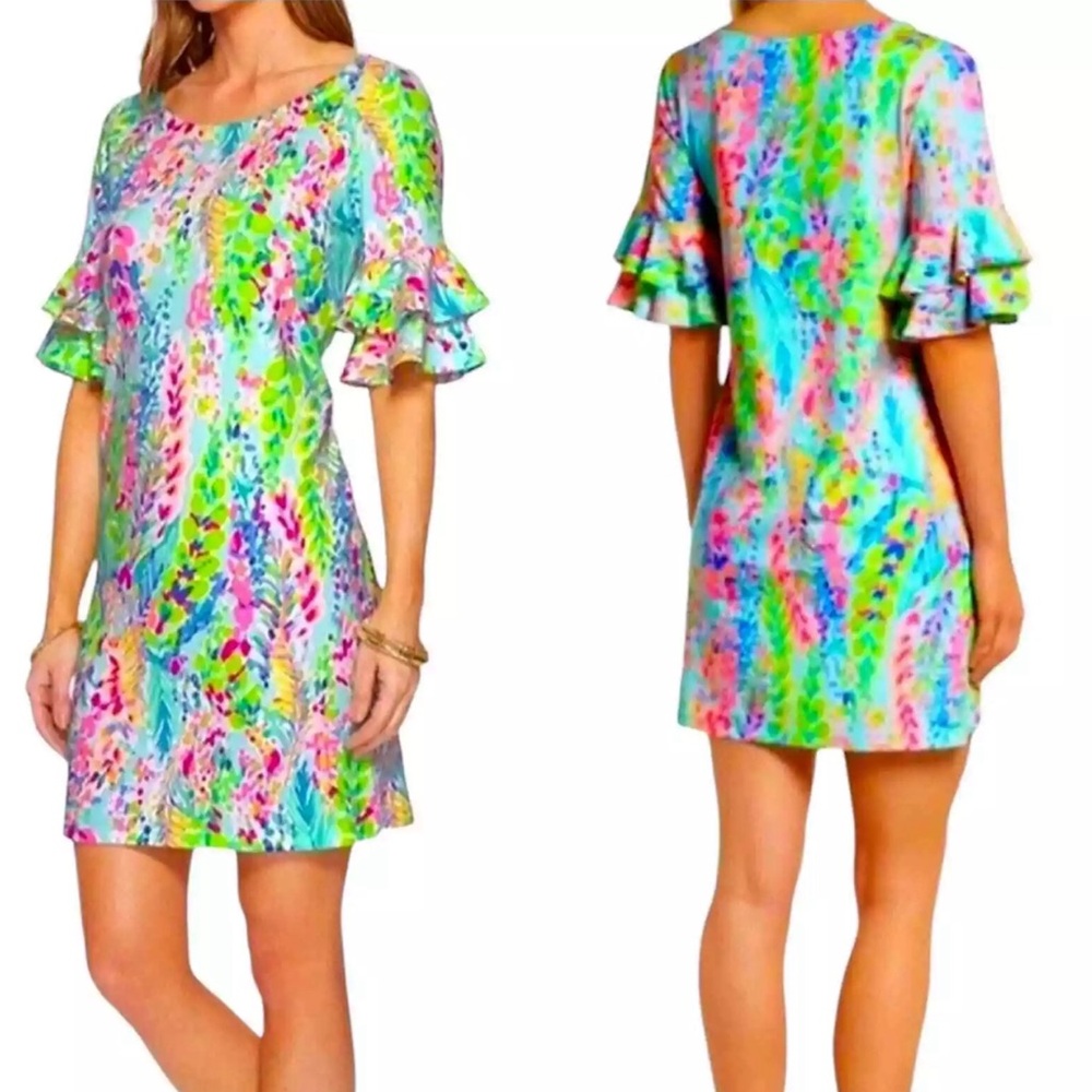 🦄 Catch the Wave Lula Dress Lilly Pulitzer Medium EUC
